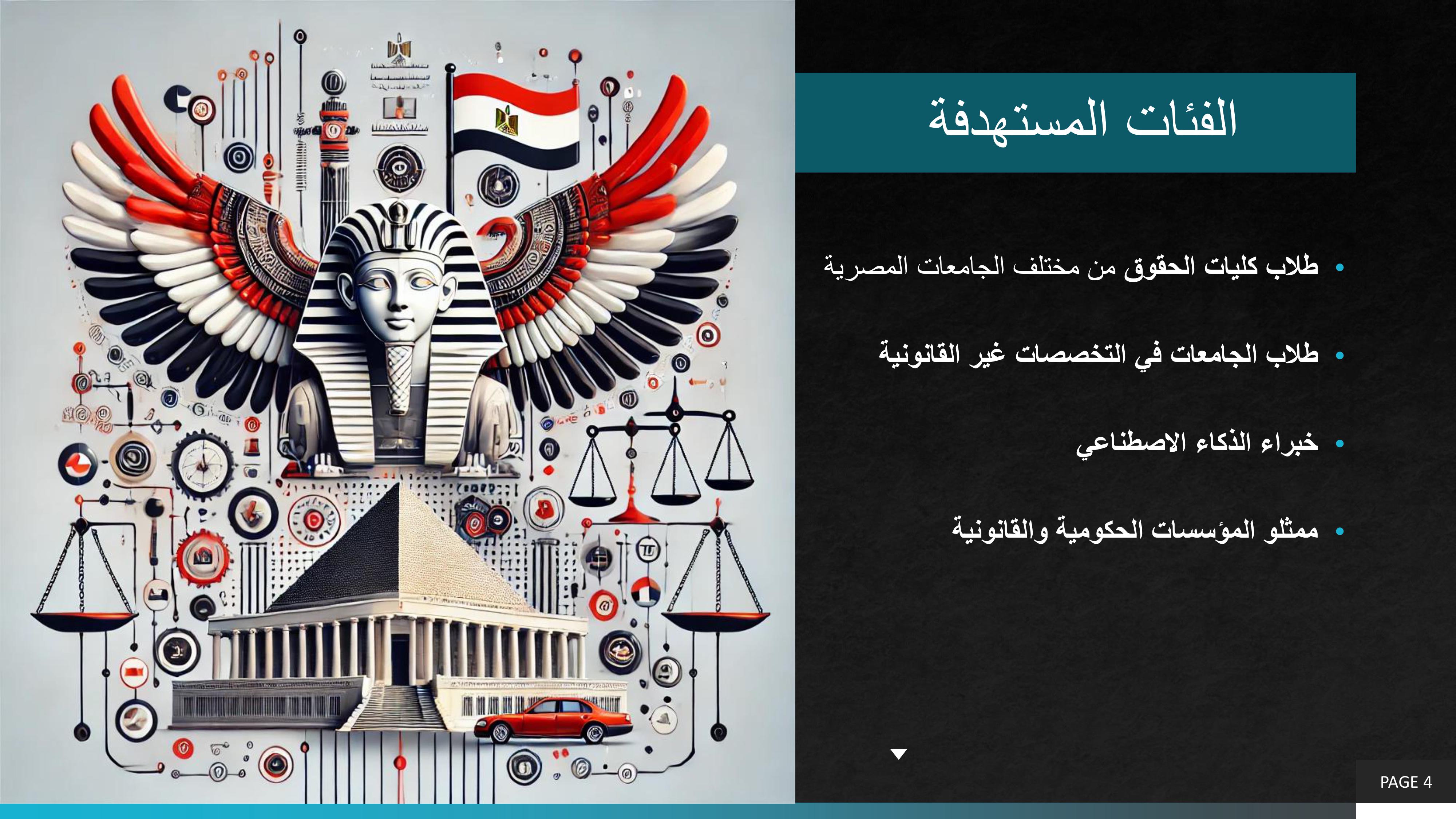 المؤتمر الثانى لطلاب كليات الحقوق بالجامعات المصرية تحت عنوان(الضوابط القانونية لاستخدامات الروبوت الذكى فى المؤسسات الحكومية)